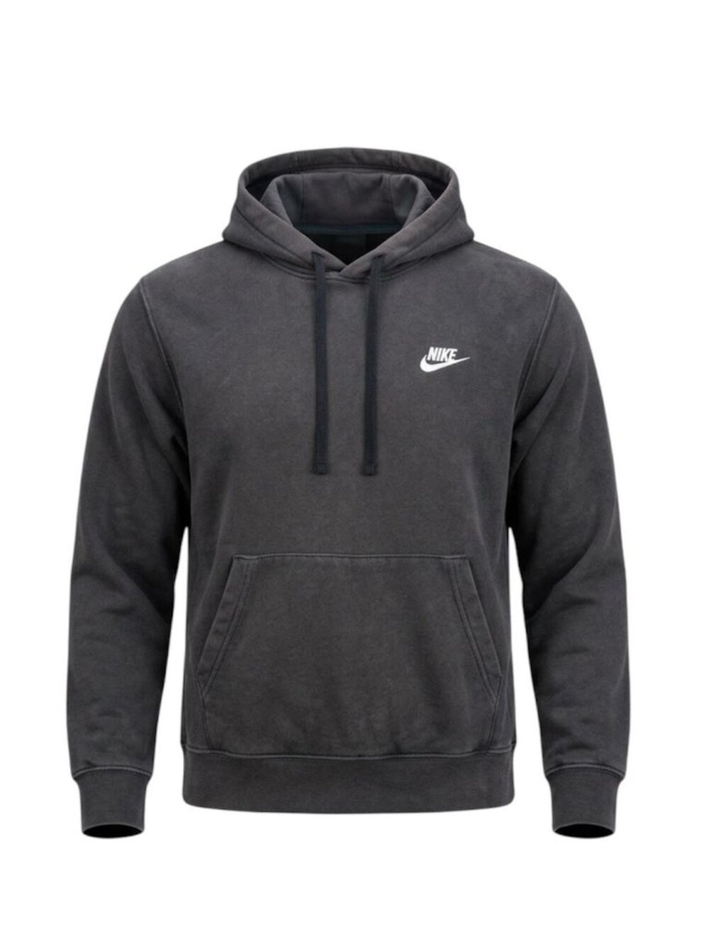 Nike Sportswear Club Fleece Pullover Hoodie Faded Black Vintage Vtg Men's Size S